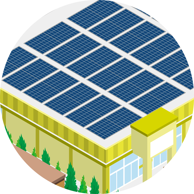 太陽光パネルの画像