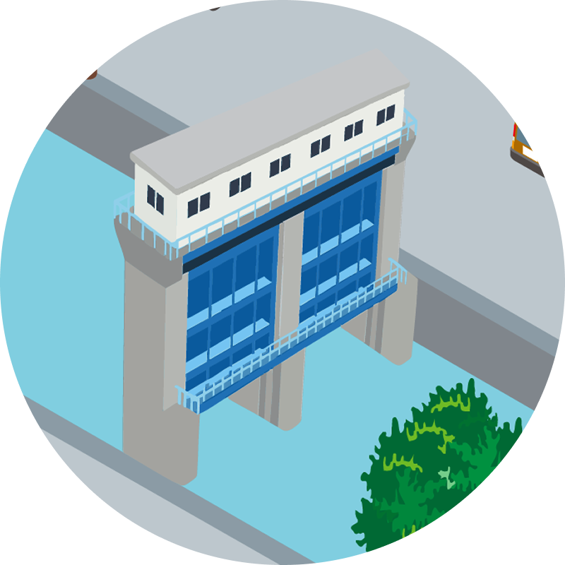 水門・ポンプ場の画像